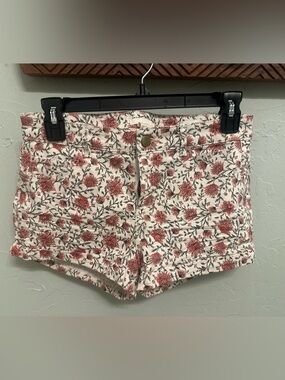 H&M Floral Print Jean Shorts